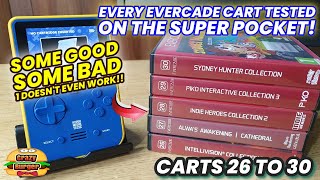 Every Evercade Cart Tested On The Super Pocket - Carts 26 to 30!  Some Good & Bad.. Some Don't Work!