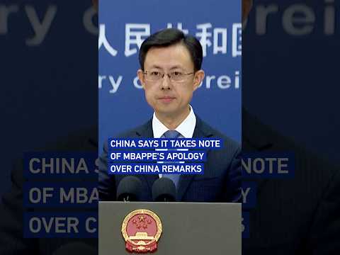 China says it takes note of Mbappe's apology over China remarks