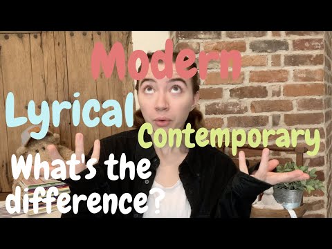 Lyrical, Modern, & Contemporary Dance... what's the difference?
