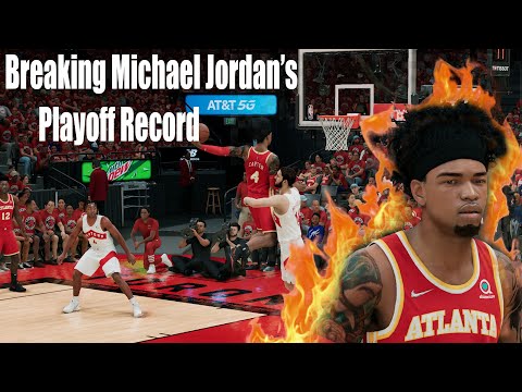 Breaking Michael Jordan's Playoff Record! NBA 2k22 Mycareer#13