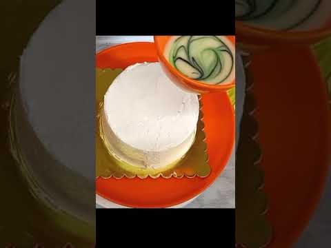 #marble glaze effect cake 🎂🎂 easy & simple method#birthday cake 🎂#shorts