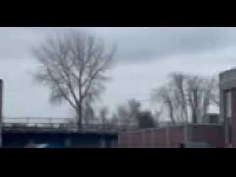 02/01/24 MBTA passenger train no. 111 at West Medford Ma train station.