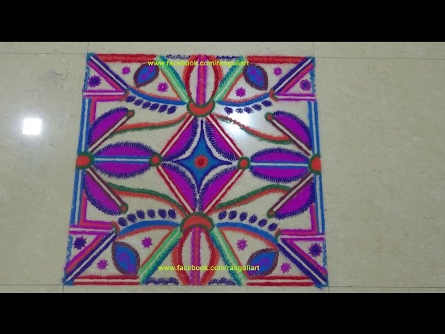 How to create traditional rangoli design by Kshama Bade
