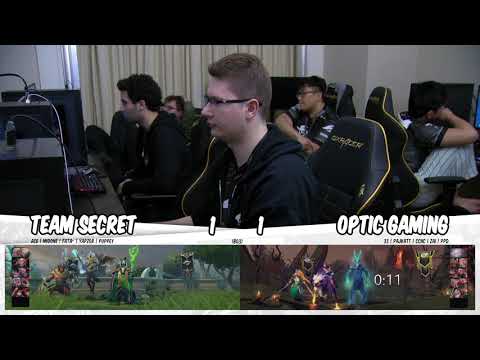 Team Secret vs Optic Gaming Game 3 | China Dota 2 Supermajor Playoffs Day 1