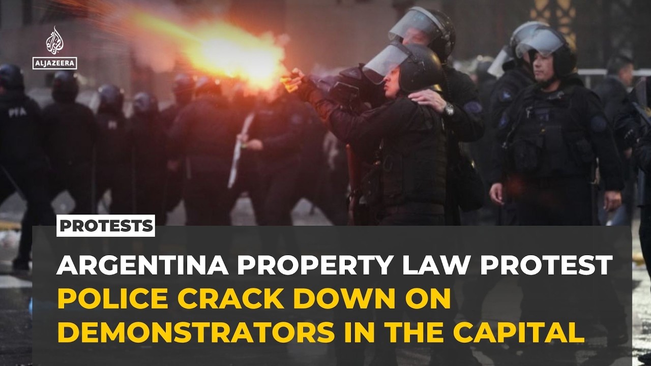 Argentina police clash with protesters over controversial property reform bill
