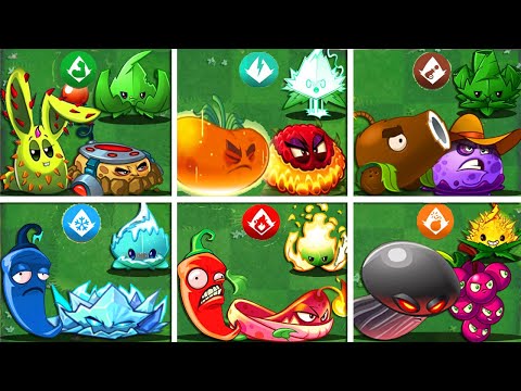 Random 6 Plant & Bomb & Mint Battlez - Who Will WIn? - PvZ 2 Team Plant Vs Team Plant