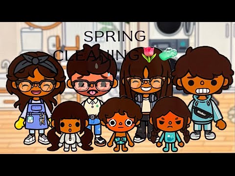 SPRING CLEANING🌷🧼||*WITH VOICE*|| Toca Boca roleplay