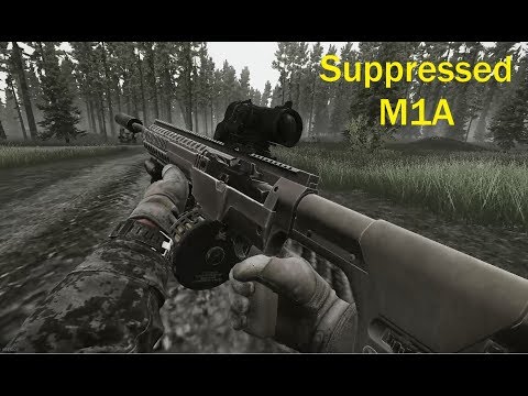 Suppressed and Loud M1A from Escape from Tarkov
