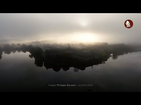 Brumes d’automne sur l’abbaye de Paimpont