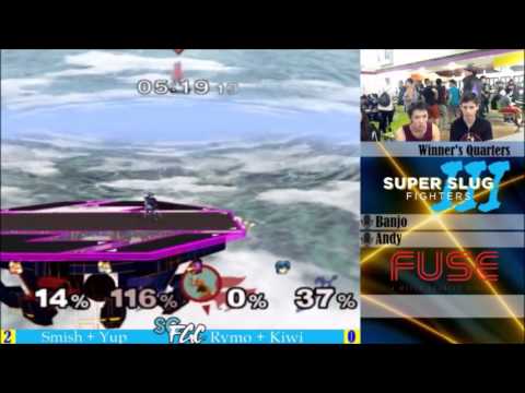 Smish + Yup (Blue) vs Rymo + Kiwi (Red)