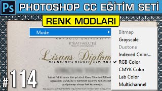 114: Image Menüsü Mode Bölümü | Resimleri Neden JPG Olarak Kaydedemiyorum | Photoshop Dersleri