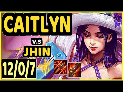 TEDDY (CAITLYN) vs JHIN - 12/0/7 KDA BOTTOM ADC CHALLENGER GAMEPLAY - KR