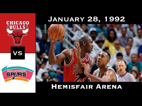 Full Game: 13-Game Streak on the Line | Bulls vs Spurs (Jan 28, 1992)
