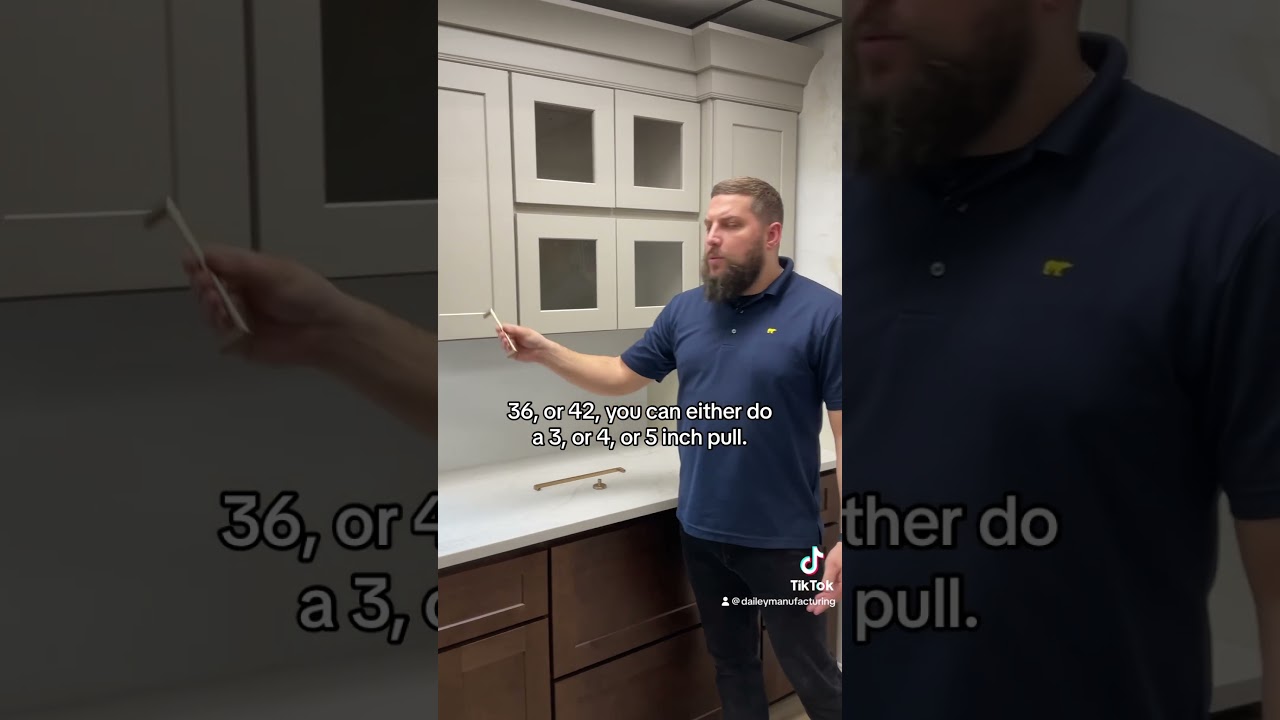 Choosing cabinet hardware? Be sure to watch this! 👀 #designertips #daileymfg