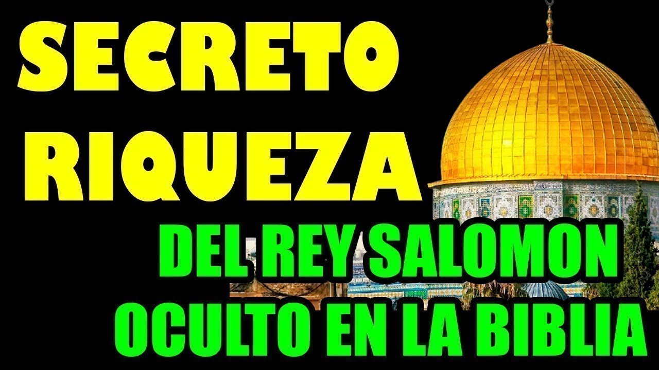 ORACION OCULTA de la Biblia  APRENDE el Secreto de DINERO del REY SALOMON