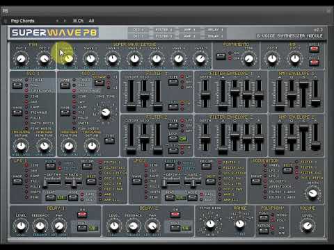 Superwave P8 - Pads & Poly - VST synthesizer - factory presets demo