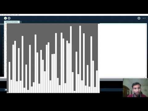 Bubble Sort Simulation In Processing Java
