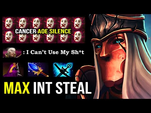 EPIC 7.27 Aghanim Silencer Offlane Crazy Steal Max INT 100% Counter Invoker with 2 Hit K.O DotA 2