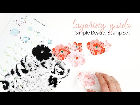 How to Use Layered Stamp Sets - Altenew Simple Beauty Stamp Set (BEAUTIFUL Florals!)