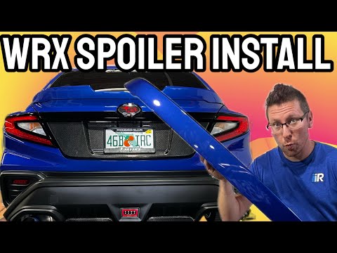 How to Install Noble V1 & V2 Spoiler for the 2022 & 2023 Subaru WRX