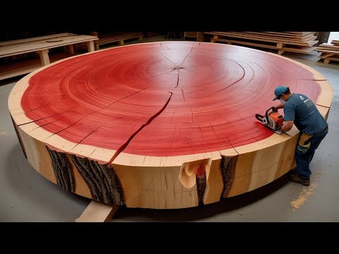 What I Learned from Turning a $1000 Wooden Block into a STUNNING Round Table