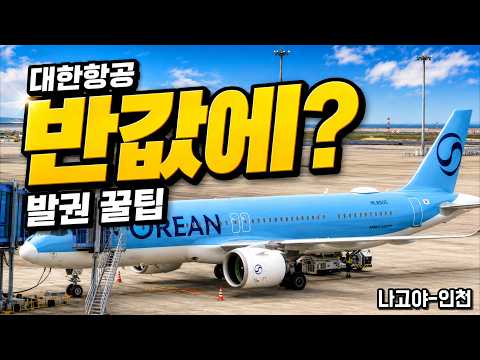 대한항공 KE744편 나고야 출발 인천 도착 - 이코노미 클래스 후기 및 저렴한 발권 팁