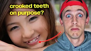 Why Japanese girls make their teeth crooked (professional Dentist reacts)