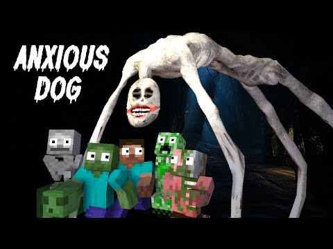 Monster School : THE ANXIOUS DOG ATTACK   Minecraft Animation
