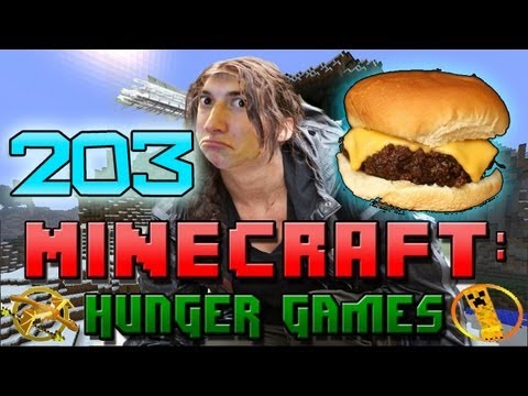 Minecraft: Hunger Games w/Mitch! Game 203 - #BurgerCheese