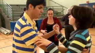 Blind Students Learn Ballroom Dancing