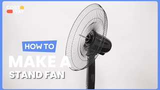 HW54237 How to build Costway pedestal oscillating stand fan