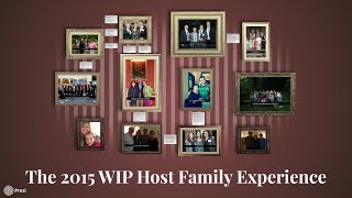 WIP 2015 Host Family Orientation