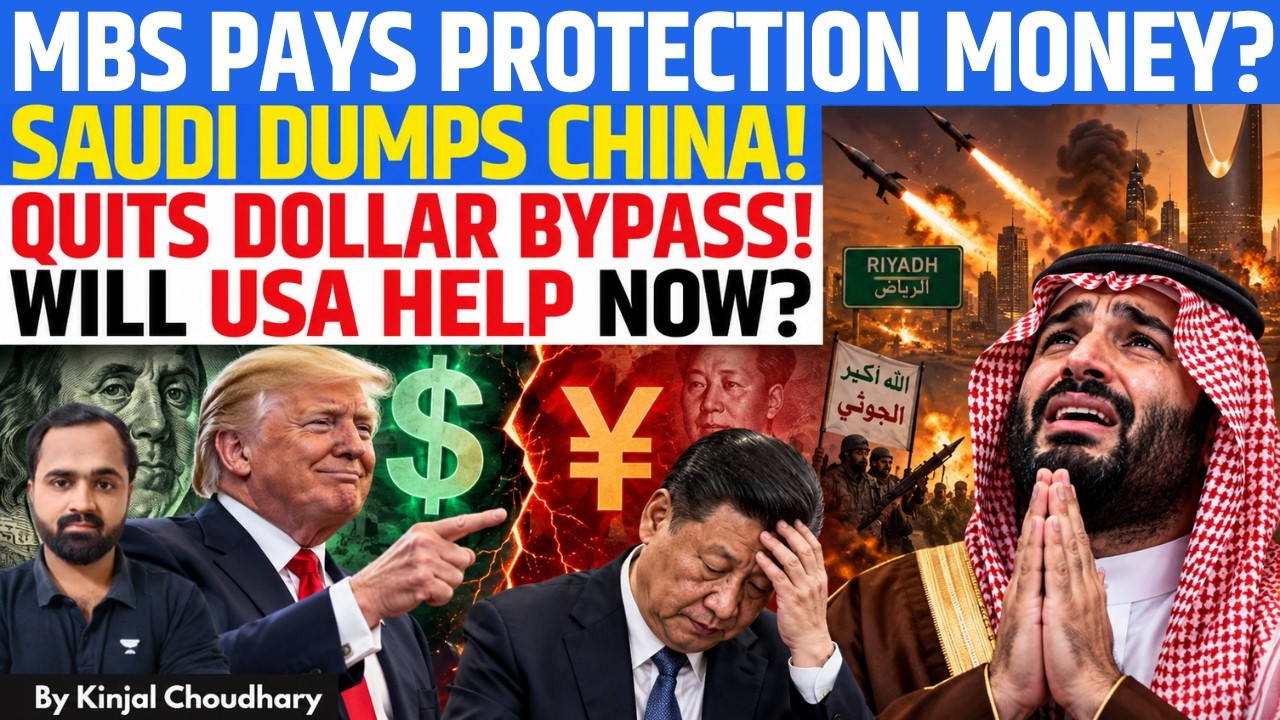 SAUDI DUMPS CHINA'S mBRIDGE! QUITS DOLLAR BYPASS | Trump Arm-Twists MBS Over Houthi Attacks | Kinjal