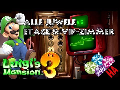 ALL JEWELS LOCATION - FLOOR 5 - VIP ROOM 👻 LUIGI'S MANSION 3