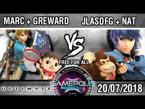 [GAMEPOLIS 2018] Marcbri + Greward vs Joseluiasdfg + naT - SSBU E3 Demo - Freeplays