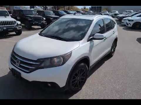 2014 Honda CR-V 4WD Touring in Aspen White Pearl for sale at Kitchener Chrysler Dodge Jeep Ram in Kitchener, ON