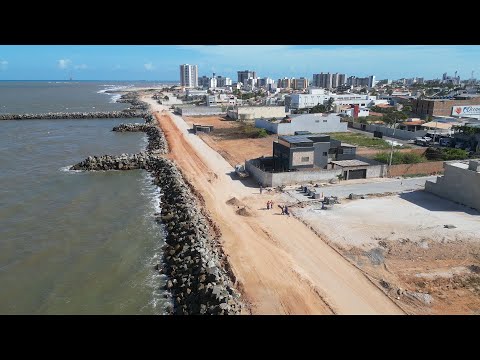 CONSTRUÇÃO DA NOVA ORLA EM ARACAJU NO BAIRRO COROA DO MEIO