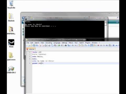 Batch Basic Tutorial 1 Your First Project