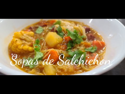 How to Make  Salchichon Puerto Rican Soup
