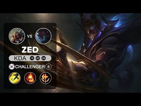 13. Best Zed KR - Zed vs Maokai MID - KR Challenger Patch 10.10