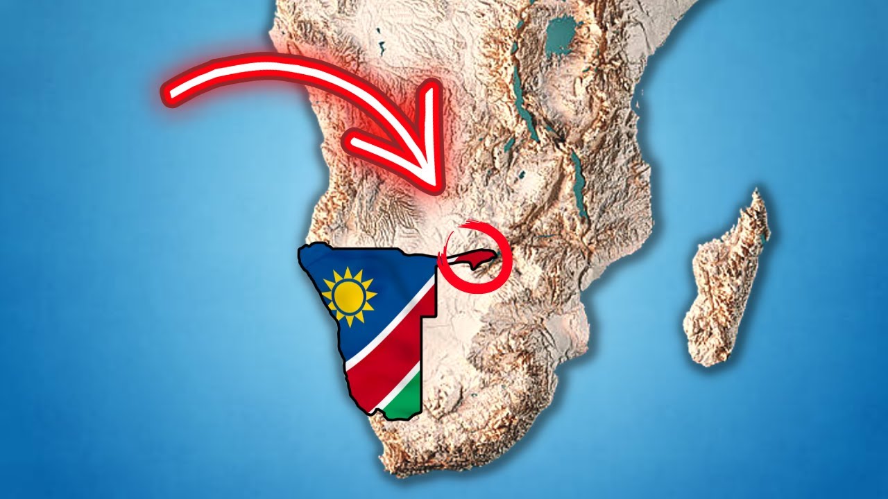 Why is Namibia shaped so strangely?