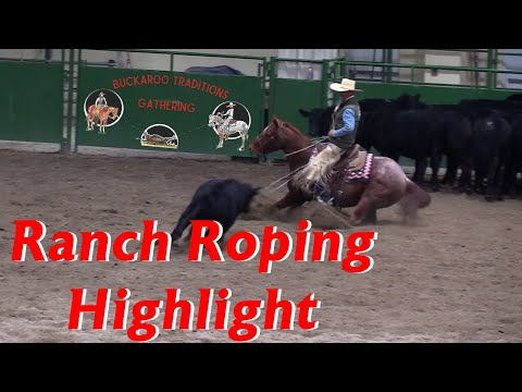 2023 Buckaroo Traditions Gather Ranch Roping Highlight Video