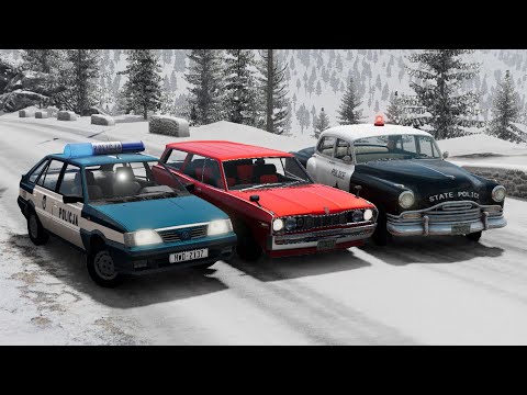 Epic Police Chase Crash & Fail Compilation #33 - BeamNG Drive