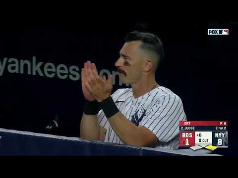 Aaron Judge DEMOLISHES HIS 33RD HOMER OF THE YEAR and 2ND OF THE GAME | Red Sox @ Yankees 7/16/2022