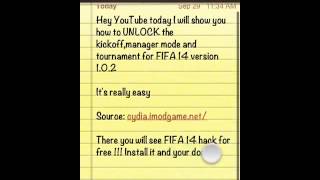 FIFA 14 hack unlock kickoff ....