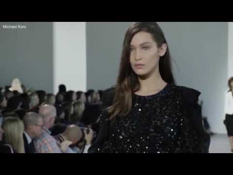 Bella Hadid walks for Michael Kors 2016 New York Fashion week