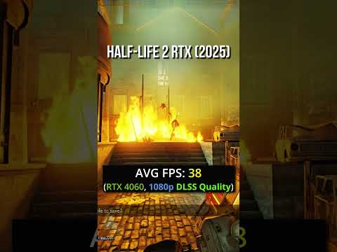 Half-Life 2 vs Half-Life 2 RTX (Path Tracing) #shorts #rtx4060 #rtx
