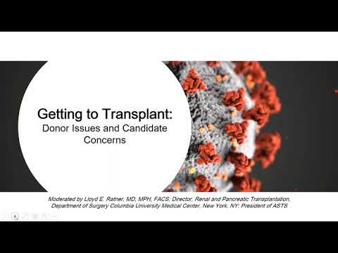 COVID-19 Town Hall #1 (Segment on Donor Issues and Candidate Concerns)