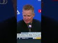 Steve Kerr on Steph Curry: 'This is his crowning achievement' #shorts