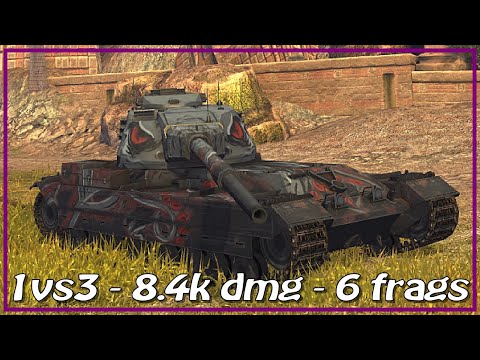 FV215b Octopus • 1v3 8.4k dmg with 6 frags • WoT Blitz